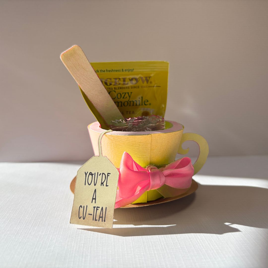 Yellow- Tea Cup Gift Set