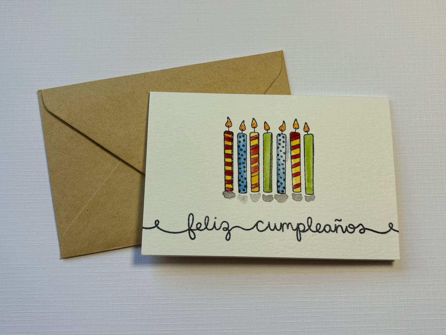 Feliz Cumpleaños Mini Tarjeta- Velas